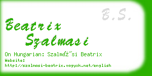 beatrix szalmasi business card